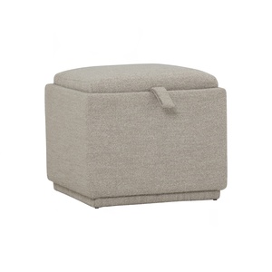 Premium Minimalist Square <b>Storage</b> Ottoman Space Saving Footstool <b>with</b> Hidden <b>Storage</b> for Living Room Apartment Hotel Use - Product Image 1