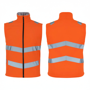 Chaleco de Trabajo de Alta Visibilidad al por Mayor |   Chaleco de Seguridad con Múltiples Bolsillos con Cierre para Uso en Construcción e Industrial - Product Image 1