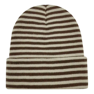 Gorro de Punto Acrílico a Rayas, Gorro de Invierno, Gorro Unisex Informal para Esquí, Viajes y Actividades al Aire Libre - Product Image 4