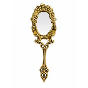Luxury Gold Handheld <b>Mirror</b> Antique Ornate Vintage Hand <b>Mirror</b> French Style Princess <b>Makeup</b> <b>Vanity</b> <b>Mirror</b> with Custom Logo - Product Image 4