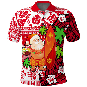 Sublimation Two Buttons Polo Shirts 100% Polyester 3D Pattern Design Tropical Hawaii Palm <b>Leaves</b> Sports Polo T Shirt - Product Image 5