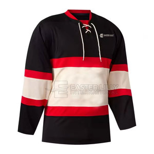 Jersey de hockey sobre hielo unisex personalizado al por mayor, de secado rápido y transpirable, en venta. - Product Image 4
