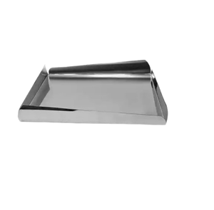 Modern Stainless Steel Serving Dish Unique Shape Stainless Steel Metallic Food <b>Tray</b> Chocolate <b>Tray</b> Home Hotels & Kitchen - Product Image 2