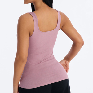Camiseta sin mangas básica de cuello alto para mujer, mezcla de algodón suave, corte regular, transpirable, estilo urbano para verano - Product Image 3
