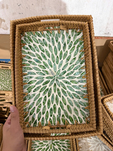 Washable Eco-Friendly Multifunction <b>Vegetable</b> <b>Storage</b> Tray <b>Basket</b> Oval Rectangular Bread Tray Vintage Bread Display Bamboo Fruit - Product Image 4