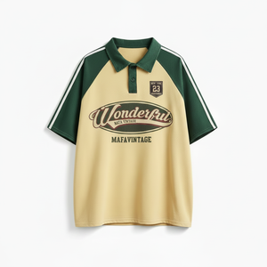 เสื้อโปโลคอปกผ้าฝ้าย 100% สำหรับผู้ชายและผู้หญิงระดับพรีเมียม เสื้อกีฬาแนววินเทจเนื้อหนา สวมใส่สบายๆ ในฤดูร้อน สไตล์สตรีทแวร์ - Product Image 1