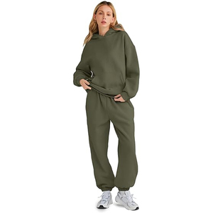 Ensemble de survêtement décontracté pour femmes, sweat-shirt et pantalon à coupe décontractée - Product Image 2