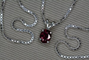 Certified Natural <b>Ruby</b> Pendant Sterling Silver Oval Cut Real Genuine July Birthstone Jewelry Gift For Her Elegant Fine Jewelry - Product Image 5