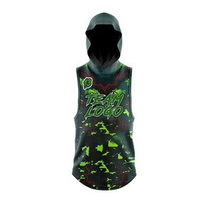 Maillot de basket-ball personnalisé imprimé par sublimation, joueur n°13, vert et noir, unisexe, adulte, respirant, en polyester, haut de sport - Product Image 2
