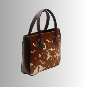 Bolso Tote de Cuero Genuino con Pelo, Bolso de Hombro Vintage, Gran Capacidad, Ligero - Product Image 4