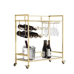 Heavy Duty Handmade Metal Catering Display Cart with <b>Large</b> Storage Capacity Commercial Grade Wheels Powder CoatedLuxury Handmade - Product Image 2