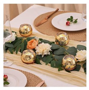 Elegant Glass Candle <b>Holder</b> for Home Decoration Decorative <b>Tealight</b> Candle Stand for Living Room Bedroom Table Centerpiece - Product Image 6