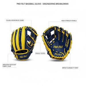 Guante de Béisbol Cómodo para Hombre, Mujer y Jóvenes, para Todas las Temporadas, OEM ODM, de Cuero Suave, para Lanzar con la Mano Derecha, Duradero, Personalizado - Product Image 2