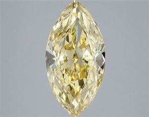 Diamante Cultivado en Laboratorio de Corte Marquise de 4.06 Ct, Color Amarillo Intenso Fantasía, VS2, Certificado IGI, Diamante Suelto CVD al por Mayor para la Fabricación de Joyas - Product Image 1