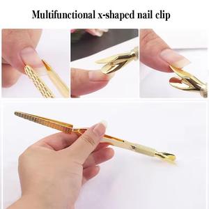 Multifunction Stainless Steel Nail Buffer Double Head Nail <b>Clip</b> Manicure Tools Sculpture <b>Clip</b> Nail Cuticle Pusher - Product Image 4