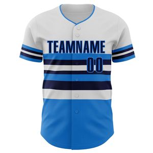 Camiseta de Béisbol Personalizada para Hombre, Manga Corta, Cierre de Botones, Nombre del Equipo 00, Impresión por Transferencia de Calor, Absorbe la Humedad, Ajuste Atlético - Product Image 3
