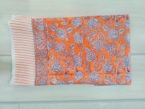 Écharpe en coton 100% imprimée à la main de Jaipur, écharpe traditionnelle artisanale de Jaipur, écharpe respirante, écharpe bohème chic, écharpe en coton doux faite à la main - Product Image 2