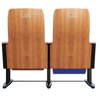 Chaise d'auditorium moderne, mobile et pliable, pour université, salle, école, cinéma, église, théâtre, hôpital, en tissu et bois