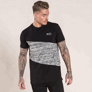 Custom 100% Cotton Boxy T-shirt Men High Quality Plain Cropped Mock Neck Drop Shoulder Heavyweight Jersey Unisex Solid Pattern - Product Image 3
