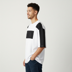 T-shirt en coton pour homme, design personnalisé, tissu doux et respirant, logo personnalisé, service OEM, fournisseur en gros - Product Image 4