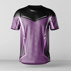 Men's Sublimation Printed E-Sports Jersey Yellow Gray V-Neck Quick Dry Adult Sport Wear - Product Image 4