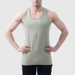 Camiseta sin Mangas para Hombre, Color Verde Oliva, Tejida, Transpirable, Cuello Redondo, Estilo Casual, Tendencia 2026 - Product Image 1