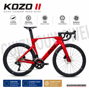 <span class=keywords><strong>Bicicleta</strong></span> de Carretera KOZO II Endurance, Cuadro de Carbono T800, Ruedas Wheeltop 2x12, Neumáticos Goodyear 700x28C, Frenos de Disco Hidráulicos, Llanta de 50mm - Product Image 1