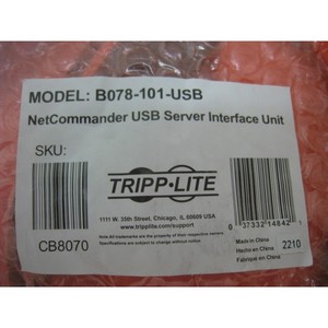 Serveur USB Netcommander 6 ports Tripp Lite B078-101-USB - Équipements et composants semi-conducteurs d'occasion fiables à l'échelle mondiale - Product Image 1