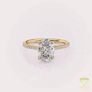 Anillo de compromiso de moissanita de calidad de exportación para joyería de moda, propuesta de matrimonio y regalo de aniversario, disponible para la venta - Product Image 2