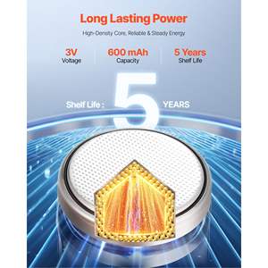 <b>CR2450</b> 4-Pack 3 Volt 600mAh Lithium Coin & Button <b>Battery</b> Long-Lasting 20-Count Pack - Product Image 2
