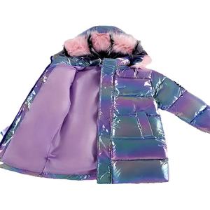 Nouvelle veste matelassée pour femme élégante et de haute qualité, motif tendance, hiver chaud, col rabattu, capuche en fourrure, veste matelassée pour femme - Product Image 3