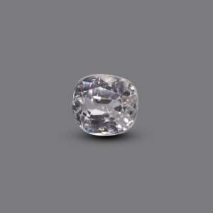 Synthetic Paraiba Square Cut White Zircon 4.25 Carat Loose Gemstone for Fine Jewelry - Product Image 1