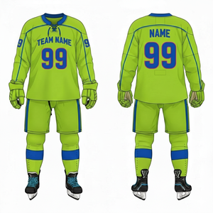 Jersey de Hockey sobre Hielo Personalizado al por Mayor OEM |   Uniformes de Hockey sobre Hielo Transpirables de Malla con Logotipo Personalizado, Fabricante de Uniformes de Hockey sobre Hielo OEM - Product Image 2