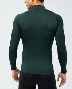 Men's Slim Fit O-Neck <b>Long</b> <b>Sleeve</b> <b>Compression</b> <b>Shirt</b> Eco-Friendly Spandex/Polyester Quick Dry Sporty Athletic Top - Product Image 3