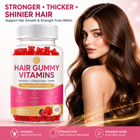 Gomitas de Biotina para el Cabello al por Mayor OEM, Vitaminas para el Crecimiento del Cabello de Marca Privada, Gomitas de Colágeno para Cabello, Piel y Uñas, Suplemento Vegano