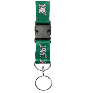 Green Pink Lanyard Strap ID Badge Holder Neck Keychain Rope Accessory <b>Printed</b> Pattern <b>Office</b> School Event Decoration Wear - Product Image 3