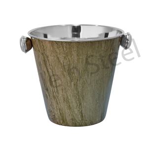 Stainless Steel 5L Luxury Champagne Ice Bucket Texture Design Stainless Steel Ice Bucket Custom Metal <b>Wine</b> <b>Cooler</b> Beer Bucket - Product Image 1
