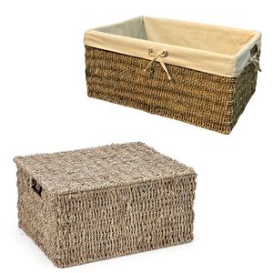 PHU HAO Premium Eco-Friendly Wicker SEAGRASS Storage <b>Basket</b> Gift <b>Hamper</b> <b>Basket</b> <b>for</b> Holidays and Corporate Gifts - Product Image 1