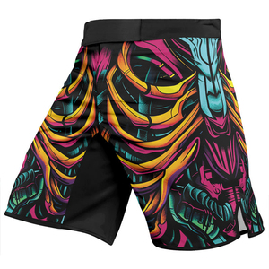 Pantalones Cortos de Kimono para Hombre, Estampado por Sublimación, para Entrenamiento de Artes Marciales Mixtas, Corte Regular, Poliéster, Ajuste Atlético, Pantalones Cortos de MMA Brasileño - Product Image 2