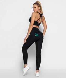 Conjunto de Ropa de Yoga para Mujer Talla Grande con Leggings de Secado Rápido y Elasticidad en Cuatro Direcciones y Sujetador Deportivo para Entrenamiento y Fitness - Product Image 4