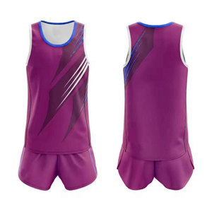 Maillot et short de course style moderne 2026 – Nouveau design, résistant à la transpiration, uniforme de piste et de terrain, vêtements de sport personnalisés - Product Image 1
