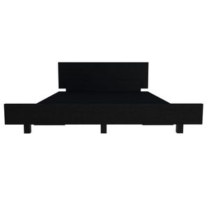 Base de Cama Doble Negra Tapizada para Dormitorio, Muebles Tapizados - Product Image 1