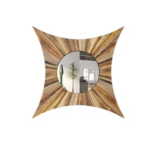 Espejo Decorativo Rectangular de Madera Maciza con Acabado Natural para Decoración del Hogar y Hoteles a un Precio Razonable - Product Image 3