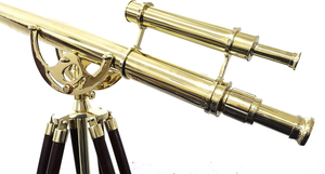 กล้องโทรทรรศน์แบบตาเดียวขัดเงาสีทองทองเหลืองอินเดียวินเทจขาตั้งสำหรับการตั้งแคมป์กลางแจ้ง - Product Image 6