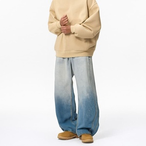 Pantalones Vaqueros de Mezclilla de Pierna Recta con Estilo Urbano de Cintura Media para Hombre, Transpirables, Impermeables, Ecológicos y Ligeros - Product Image 2
