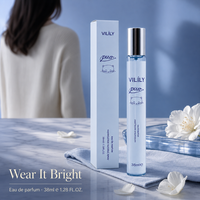 VILiLY B025 38ml Mini Eau de Parfum avec un parfum frais, fruité, floral et boisé, longue tenue, vaporisateur pour femmes, usage quotidien, cadeau mignon pour les rendez-vous