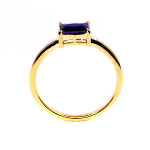 Bijoux en argent sterling 925 plaqué or pour occasions spéciales, pierre précieuse onyx noir, bague classique pour femmes - Product Image 5