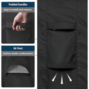 Funda Impermeable para Muebles de Patio, Rectangular, Anti-UV, para Mesa y Sillas de Comedor, Fácil de Colocar, Seccional, para Uso en Interiores - Product Image 3