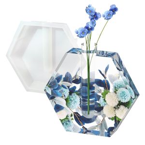 Elegant Resin Flower <b>Vase</b> Modern Handmade Craft For Dining Table Centerpiece And Home Decor Accessories - Product Image 2