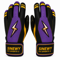 Gants de frappe SINEWY SPORTS confortables, écologiques, en cuir rembourré violet, turquoise et beige, ambidextres, fermeture à tirette, unisexe, tailles XL et XXL